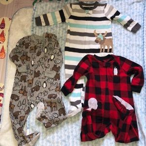 Simple joys by Carter’s 3 pcs Snug fitted pajamas for boys (18months)